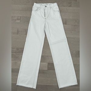 Mango Ecru White Loose Jeans